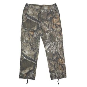 Realtree APX Camo Cargo Pants Mens M 32-34 Brown Hunting Gorpcore Utility
